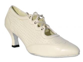 dansschoenen cremekleurig wit leder  